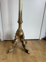 Messinki/pronssi/marmori naulakko K. 187cm