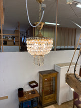 Kristallivalaisin K.42cm (ilman ketjua) H.25cm