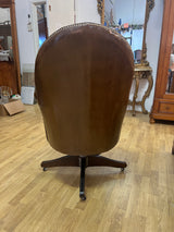 Executive desk chair W. 76cm, D. 76cm and H. 112cm. Seat height 49cm.