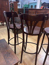 Thonet baarijakkarat 4kpl K. 111cm, istumakorkeus 80cm, halk 41cm