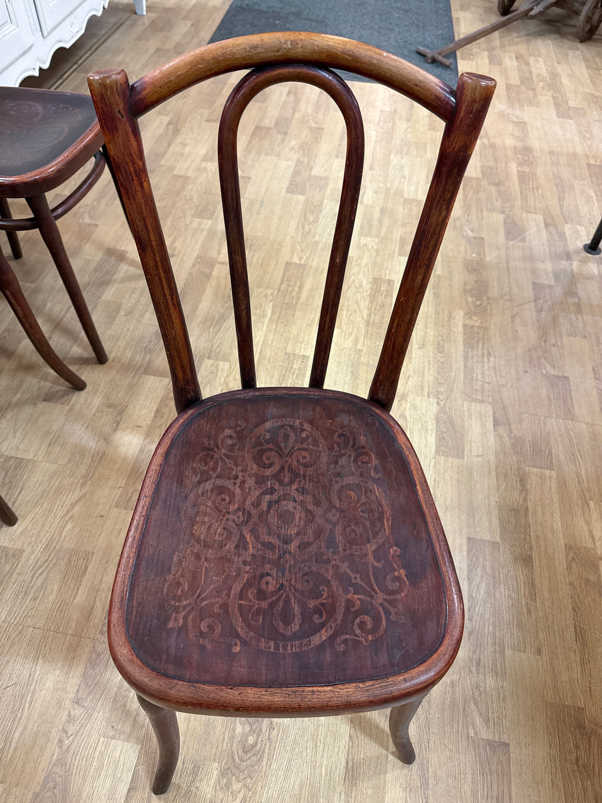 Thonet Vienna chair, L.37cm D.42cm, H.86cm, seat height 47.5cm
