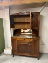 Art Nouveau display cabinet W.125.5cm, D. 50cm and H. 209cm