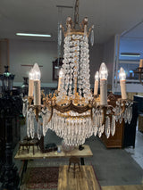 Kaunis empire-kristallikruunu K.64cm, H.59cm