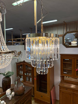Huikea moderni kristallivalaisin K.39cm, H.35cm