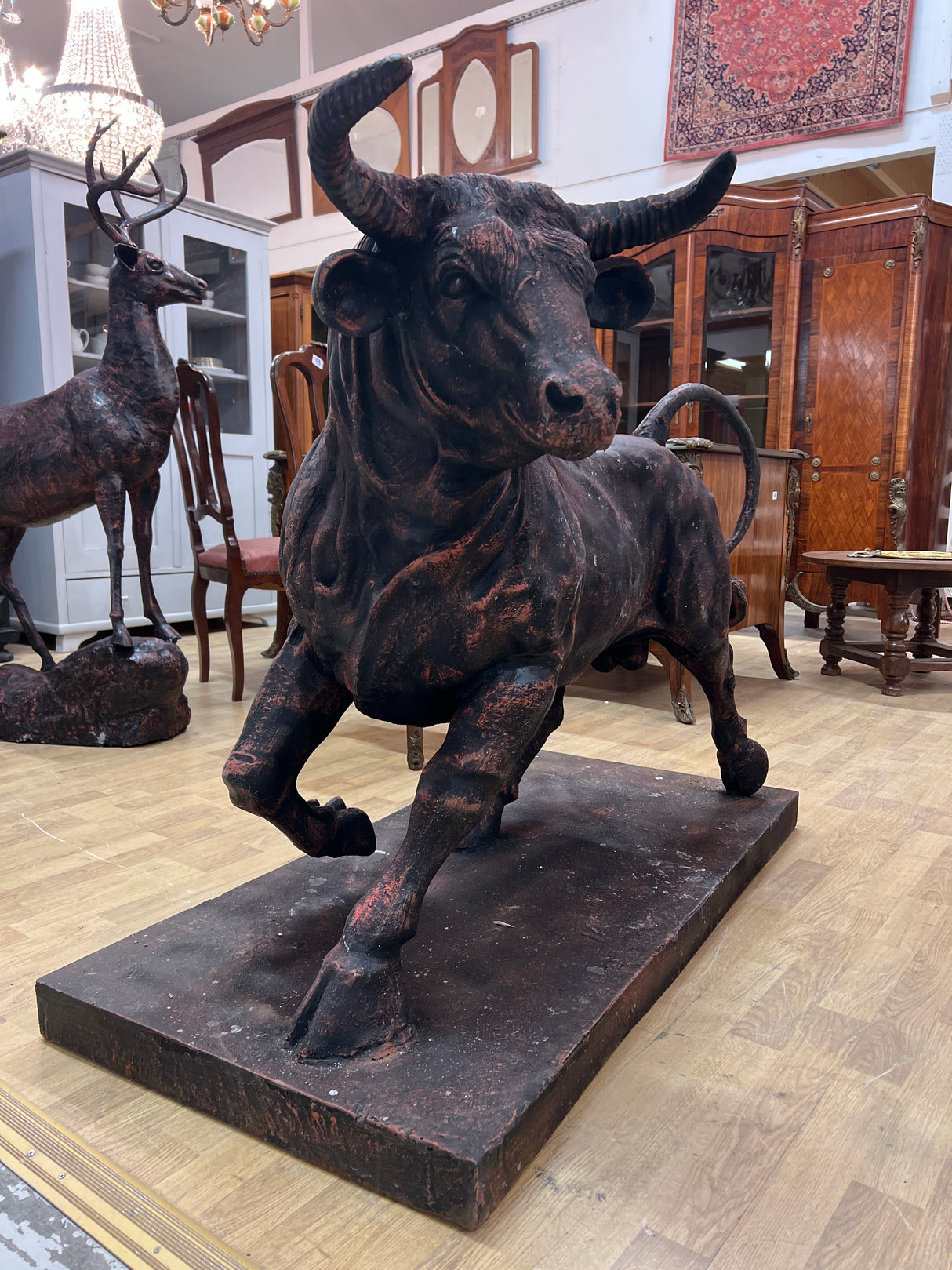 Rauta härkä 130cm x 60cm x 95cm