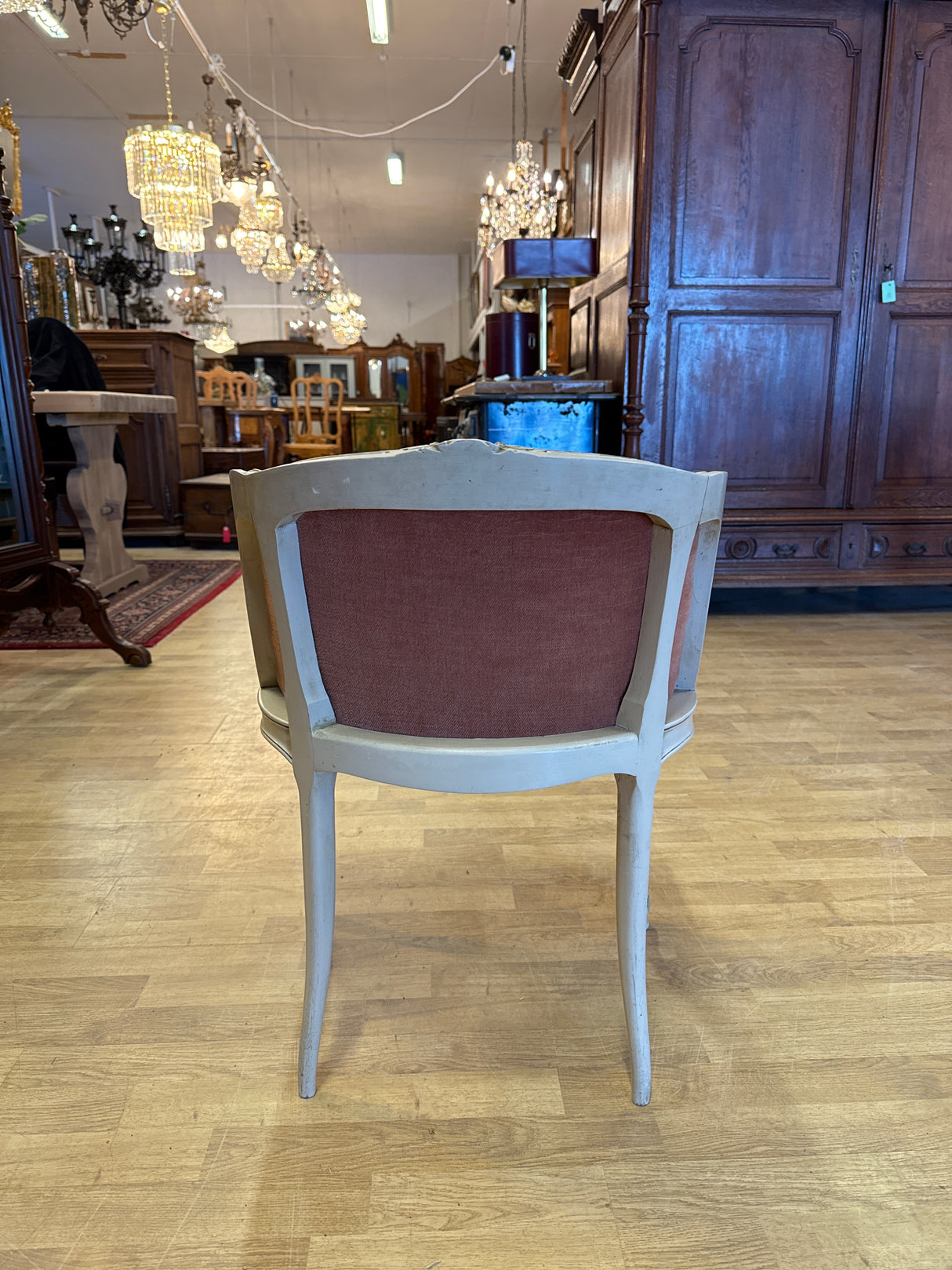 Rococo tapestry upholstered chair, W.48.5cm, D.48cm, H. 67cm, seat height 41cm