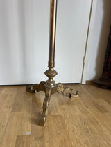 Brass coat rack H. 183cm