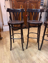 Thonet baarijakkarat 4kpl K. 111cm, istumakorkeus 80cm, halk 41cm