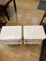 Rococo bedside tables W.48.5cm, D.35.5cm, H.59.5cm
