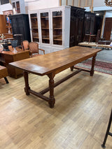 Tammi ruokapöytä Pit. 250cm, Lev. 88cm ja K. 78,5cm