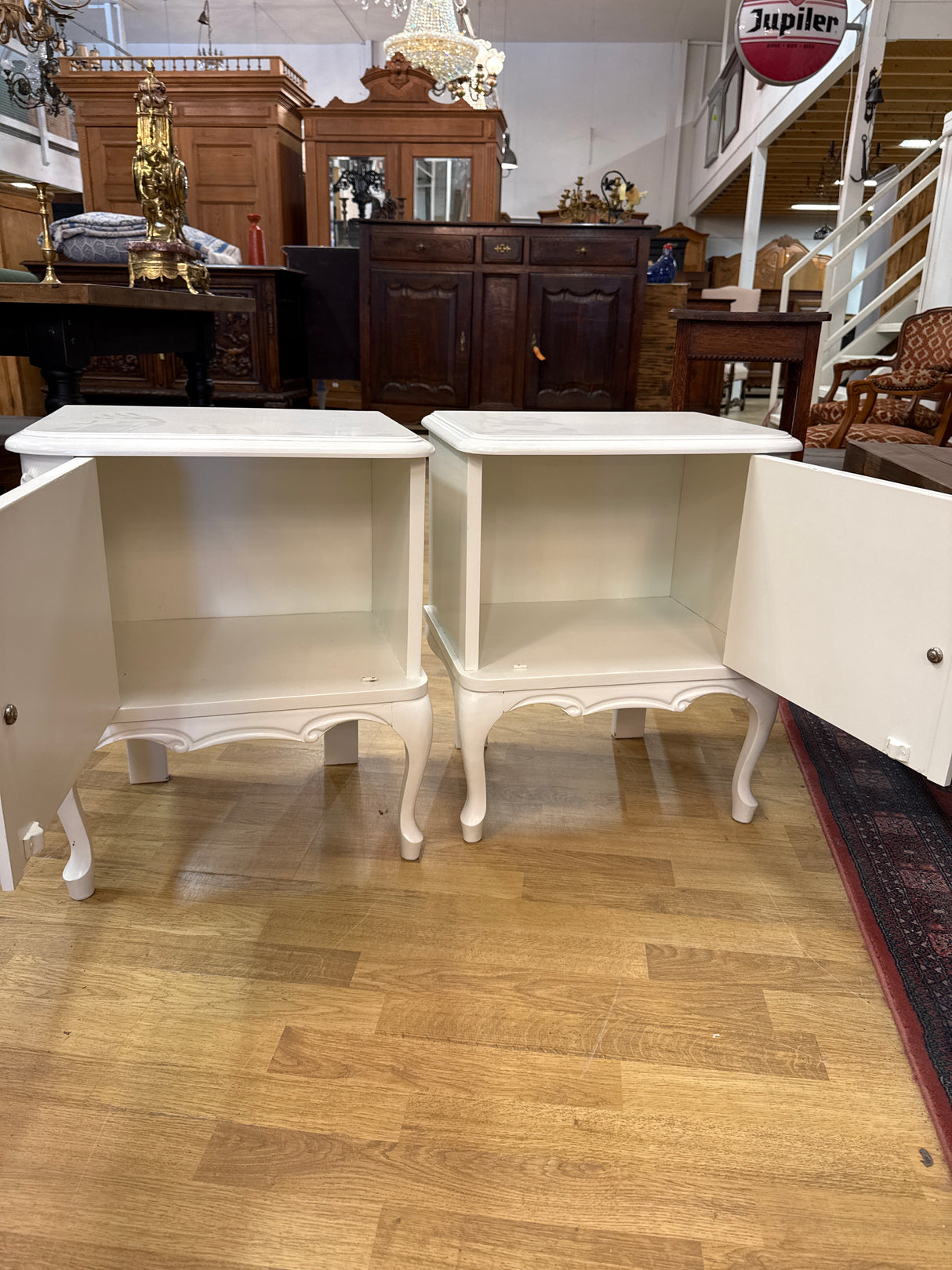 Rococo bedside tables W.48.5cm, D.35.5cm, H.59.5cm