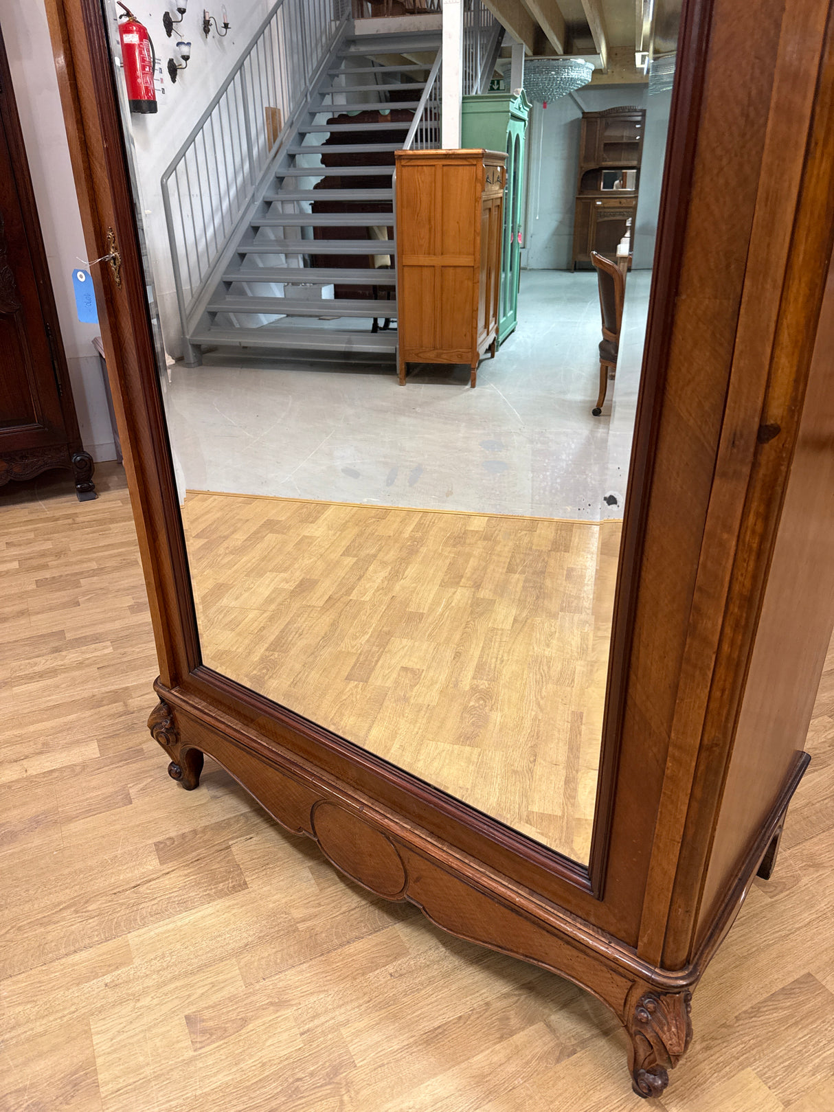 Rokokoo-peilikaappi L.114cm, S.60cm, K.230cm