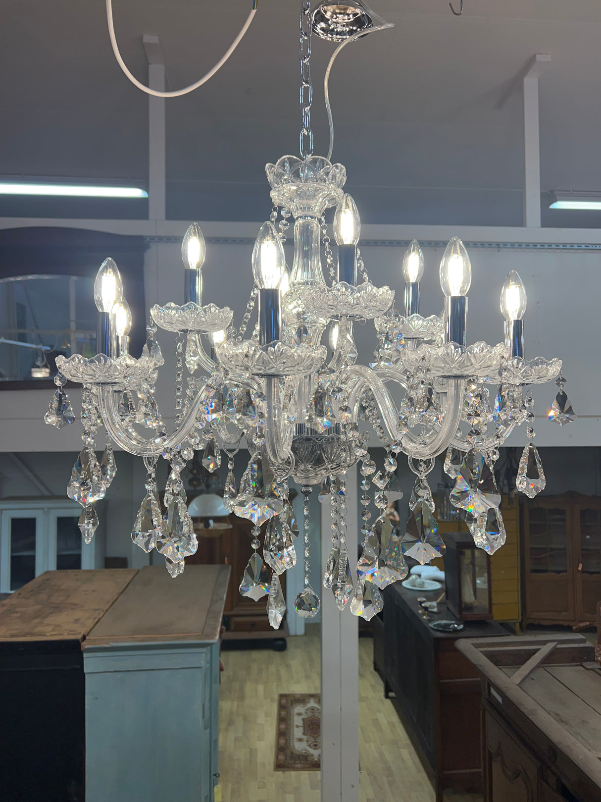 Maria Teresia kristallikruunu Halk. N.70cm ja Kork. N.70cm