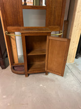 Art Nouveau hallway furniture, W. 105cm, D. 29cm and H. 199cm