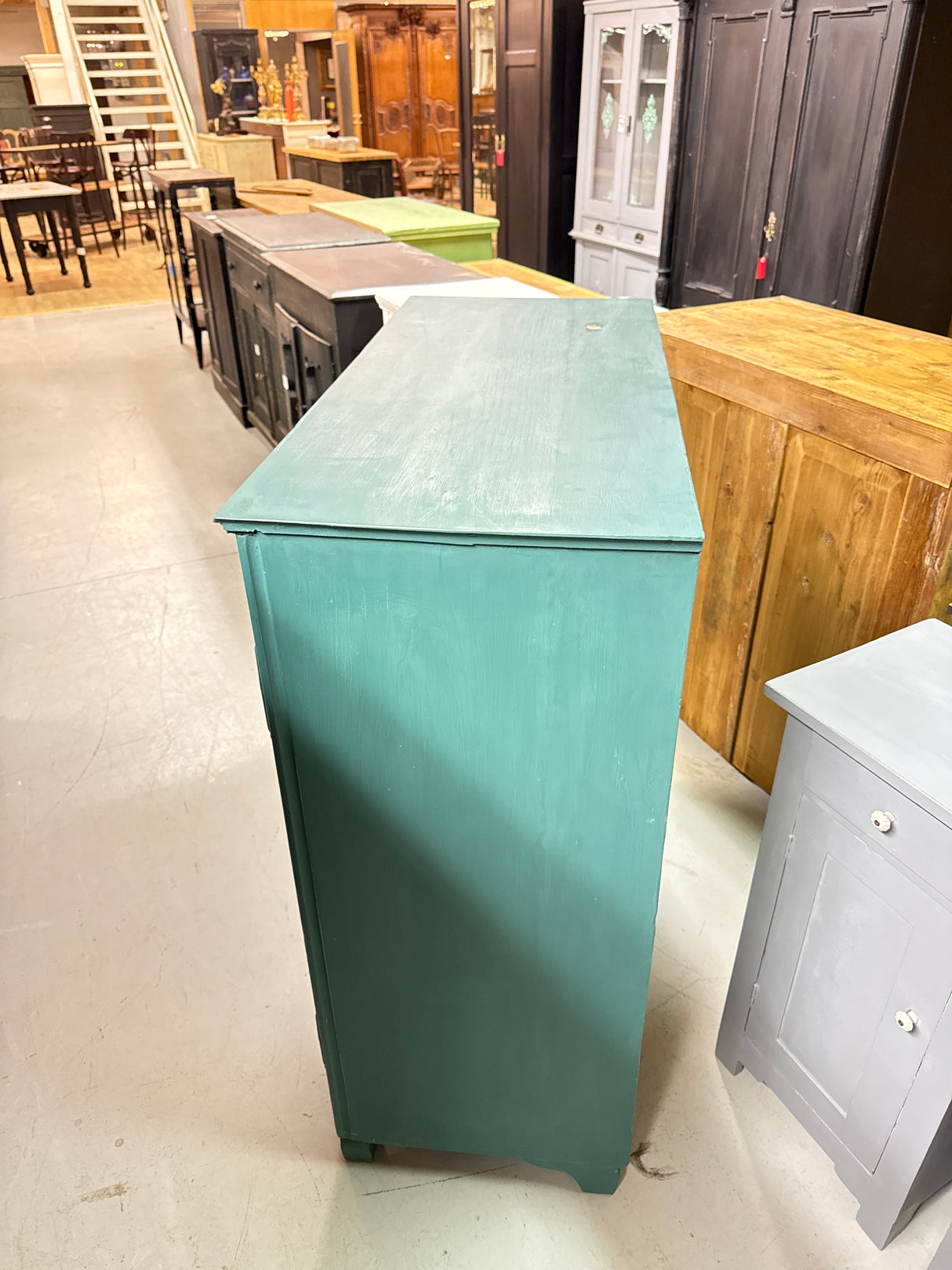 Kaunis turkoosi senkki L.102.5cm, S.45cm, K.112cm