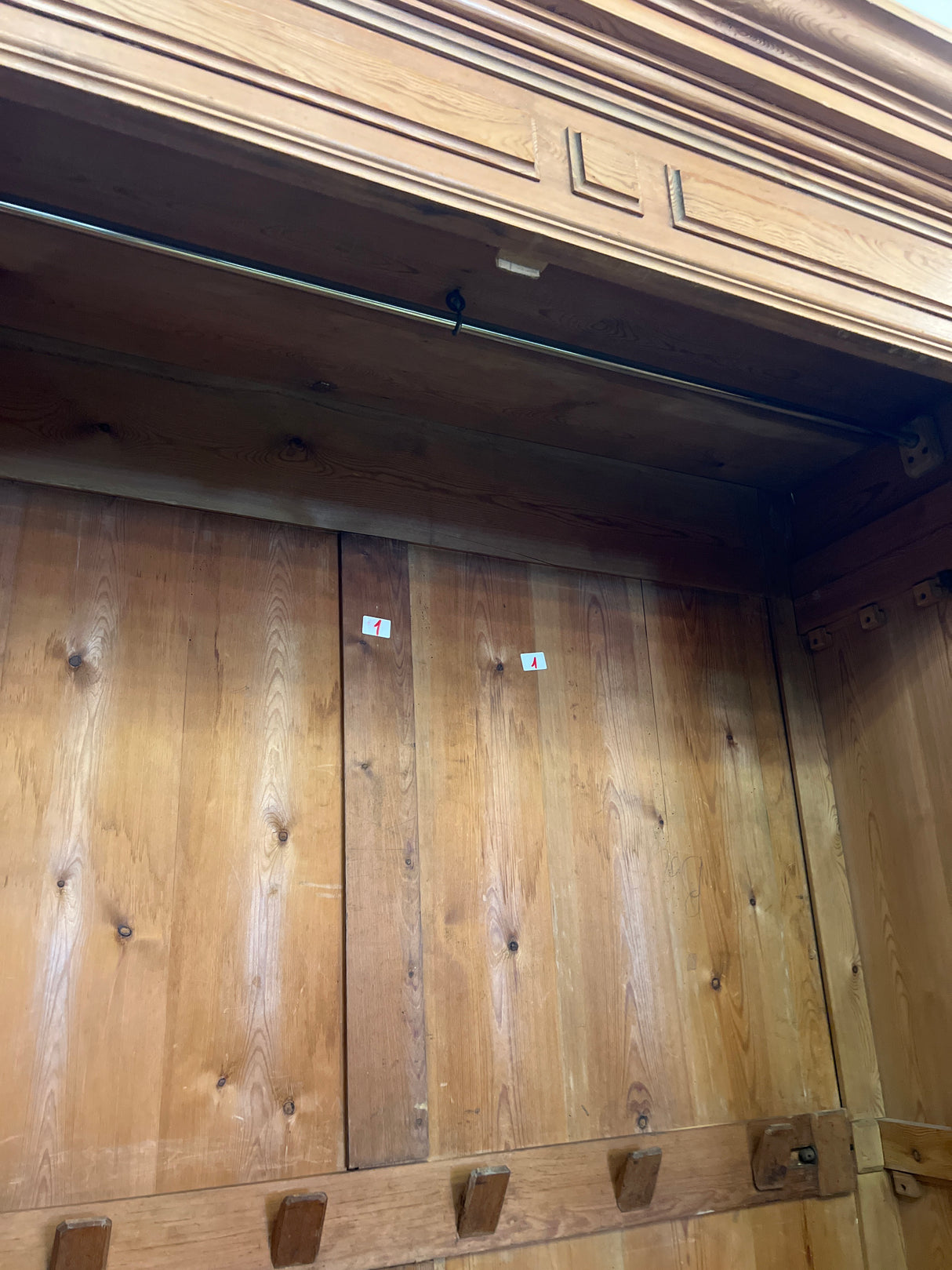 A huge wardrobe, W. 171.5cm, D. 70cm and H. 243cm