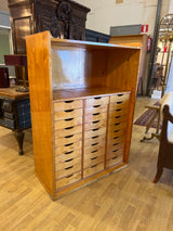 Magnificent old filing cabinet from the city of Heinola, W 99.5cm, D 48.5cm, H 140.5cm