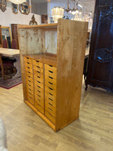 Magnificent old filing cabinet from the city of Heinola, W 99.5cm, D 48.5cm, H 140.5cm