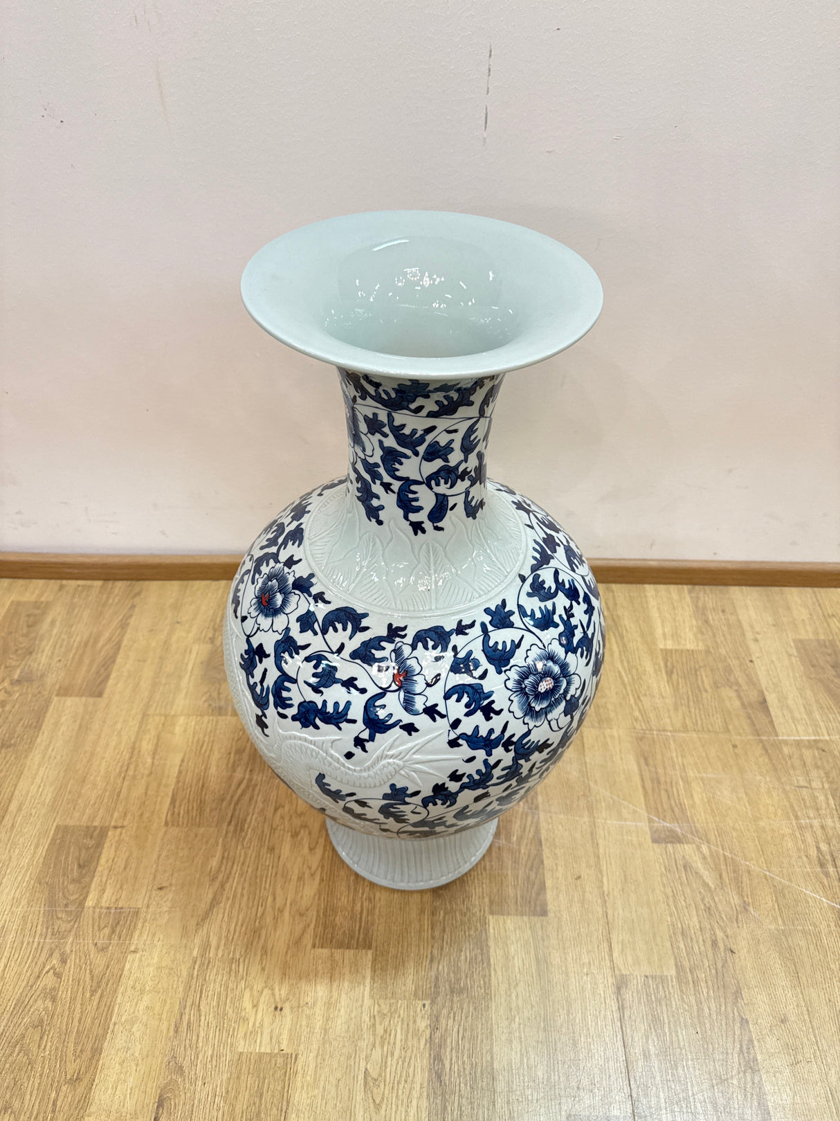 Upea Kiinalainen posliinivaasi K.68cm, H.34cm