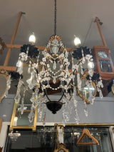 Kaunis kristallikruunu pari Halk. 65cm ja K. 70cm.