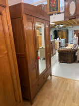 Beautiful Art Nouveau wardrobe W. 140cm, D. 55cm and H. 213cm.