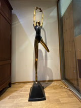 Bronze/brass statue. Height 185cm.