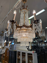 Kaunis empire-kristallikruunu K.64cm, H.59cm