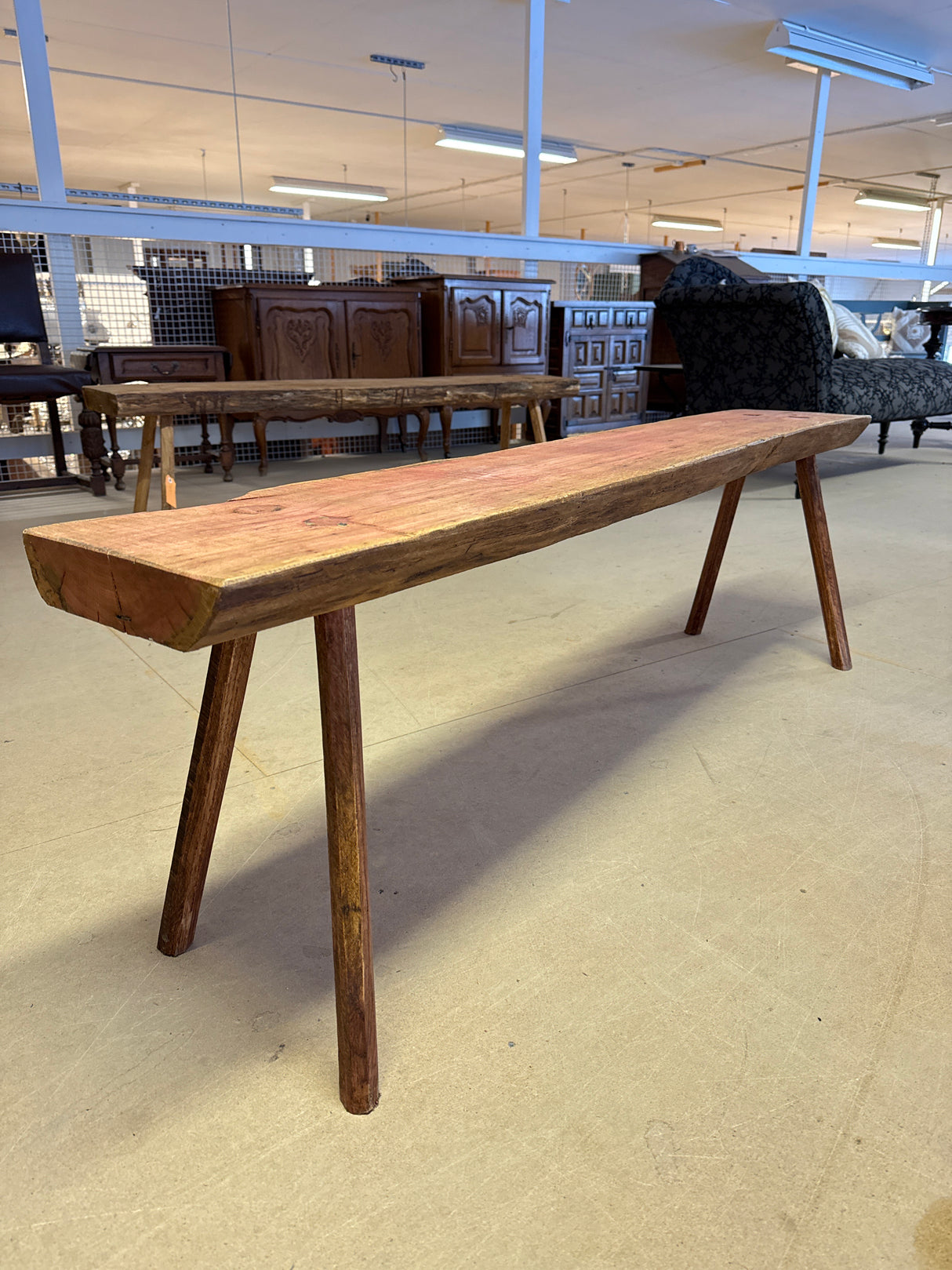 Kaunis talonpoikais-penkki P.150cm, S.25cm, K 46.5cm