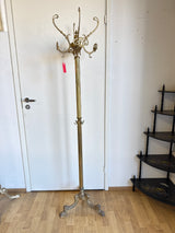 Magnificent brass upright coat rack H.177.5cm