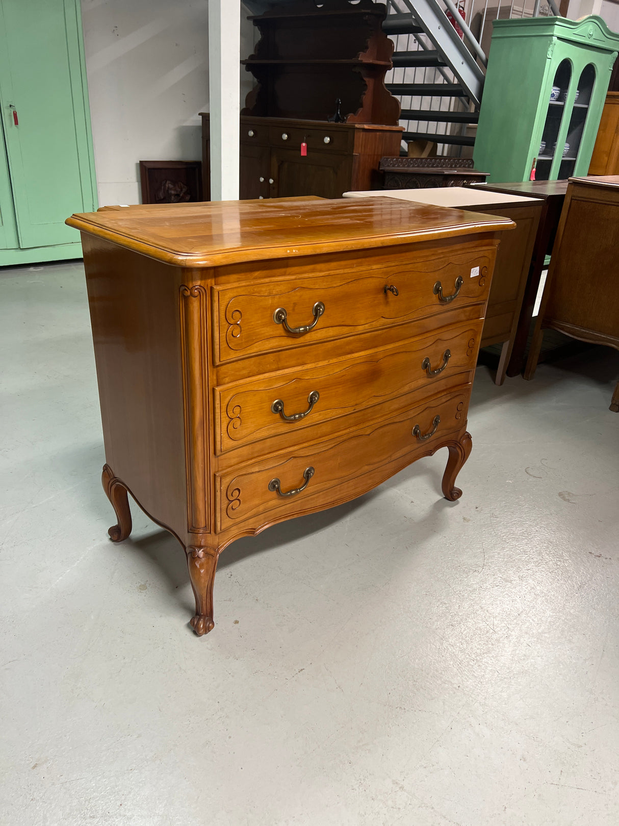 Rokokoo pikku senkki L. 100vm, S. 49cm ja K. 85cm