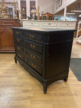 Rococo chest of drawers W 132cm, D 57cm and H 90cm