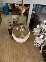 Crystal lamp H.40cm (excluding chain) W.25cm