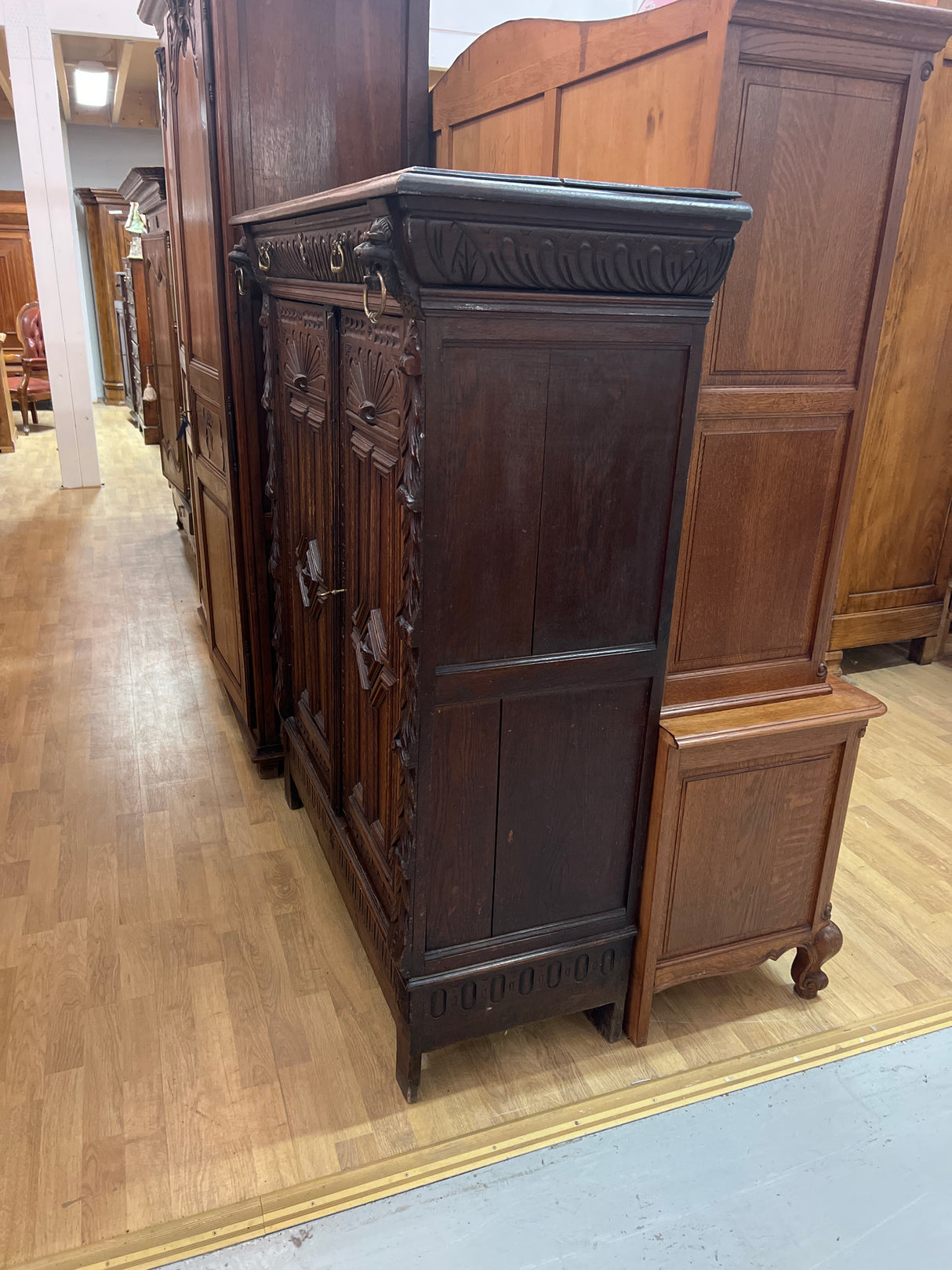 Renaissance cabinet W. 123.5cm, D. 50cm and H. 145cm.
