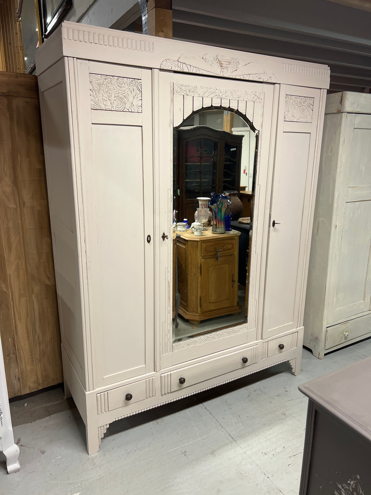 Art Nouveau wardrobe