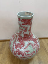 Erittäin upea Kiinalainen pallomaljakko K.64cm, H.39cm