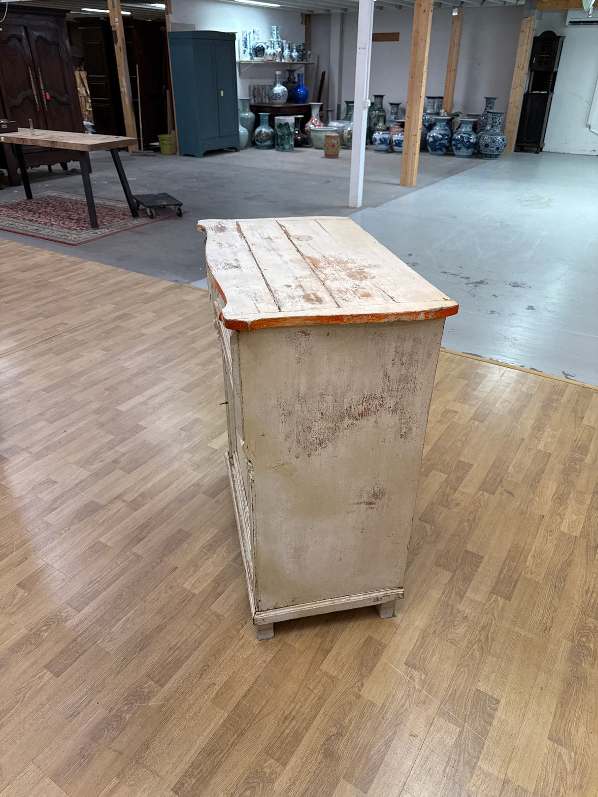 Rustiikkinen talonpoikais-senkki L.83.5cm, S.51cm, K.102cm