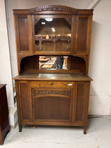 Art Nouveau display cabinet W.125.5cm, D. 50cm and H. 209cm
