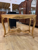 Upea pöytä, marmori kannella L. 112cm, S.76cm ja K. 75cm