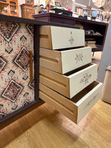 Upea kotimainen vintage senkki L.121cm, S.41cm, K.72.5