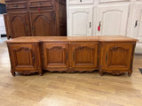 Gorgeous solid oak rococo sideboard / TV stand. W. 144cm, D. 40cm and H. 42.5cm