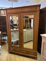 Oak wardrobe W.142.5cm, D,56cm, H.(without jewelry) 212cm, with jewelry 246cm