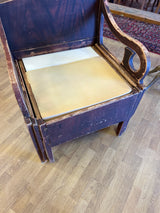 Erikoisen hieno päästävedettävä sänkytuoli L. 72,5cm, S. 62,5cm ja K. 92cm