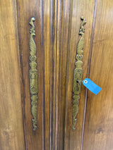 19th century oak cabinet W. 139cm, D.64.5cm, H.196cm