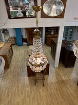 Small crystal lamp H.43cm+chain20cm, D.20cm