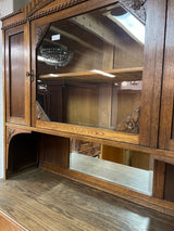 Art Nouveau display cabinet W.125.5cm, D. 50cm and H. 209cm