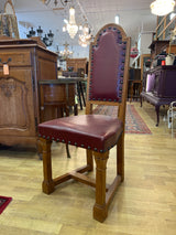 Gorgeous oak dining set. Table length 220cm, width 84cm and height 78cm.
