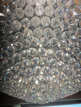 Jättimäinen kristalli plafondi😍 Halkaisija n.110cm ja korkeus katosta alimmaiseen prismaan n.42cm