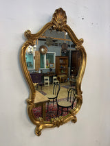 Rococo mirror, W. 47cm and H. 75cm