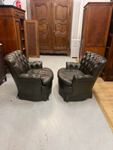 Upeat Chesterfield lepotuolit 2 kpl