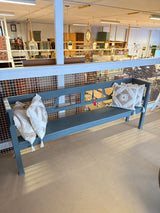 Kaunis talonpoikais penkki /puusohva L.197.5cm, S.34cm, K.81cm ja istuinkorkeus 41cm